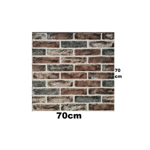 Kendinden Yapışkanlı 3d Tuğla Desen Sünger Duvar Paneli 70cmx70cm Karavan Salon Duvar Kağıdı Nw186