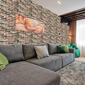 Kendinden Yapışkanlı 3d Tuğla Desen Sünger Duvar Paneli 70cmx70cm Karavan Salon Duvar Kağıdı Nw186
