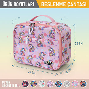 Haegs Çocuk Beslenme Çantası, I, Kreş Ve Okul İçin Küçük Öğrenci Öğle Yemeği Kutusu - Unicorn