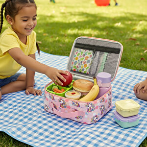 Haegs Çocuk Beslenme Çantası, I, Kreş Ve Okul İçin Küçük Öğrenci Öğle Yemeği Kutusu - Unicorn