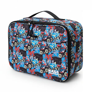 Haegs Çocuk Beslenme Çantası,  Kreş Ve Okul İçin Küçük Öğrenci Öğle Yemeği Kutusu - Monster Truck