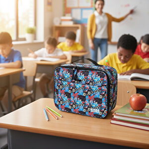 Haegs Çocuk Beslenme Çantası,  Kreş Ve Okul İçin Küçük Öğrenci Öğle Yemeği Kutusu - Monster Truck
