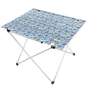 Haegs Ultralight Katlanır Kamp Masası,kompakt Roll Up Outdoor Kamp Masası Large - Dino İsland
