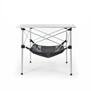 Haegs Masa Altı Saklama Filesi, Kamp Piknik Outdoor Için  Organizer Kese Hurç File - M - 45x45 Cm - Gri