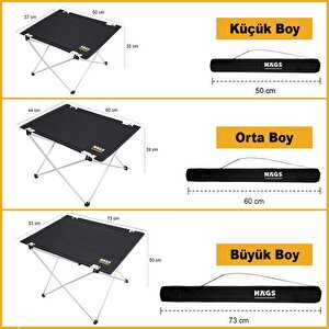 Haegs Ultralight Katlanır Kamp Masası,kompakt Roll Up Outdoor Kamp Masası Large - Unicorn