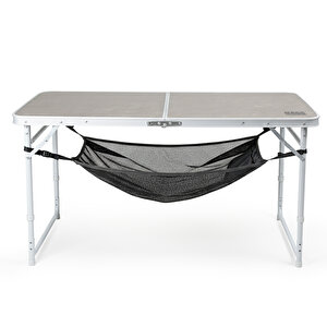 Haegs Masa Altı Saklama Filesi, Kamp Piknik Outdoor Için  Organizer Kese Hurç File - Xl - 80x40 Cm - Gri