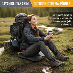 Haegs Outdoor Oturma Minderi, Kamp Matıtermal Oturma Minderi - Gri