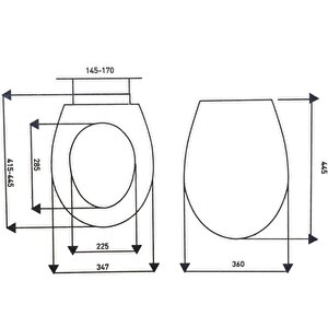 Serel Etna Duvara Sıfır Klozet + Rezervuar + İç Takım + Anemon Pp Yavaş Kapanan Kapak 4'lü Set