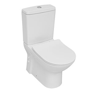 Friendly Duvara Sıfır Klozet + Rezervuar + İç Takım + Blaze Slim Yavaş Kapanan Kapak 4'lü Set