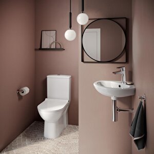 Serel Friendly Duvara Sıfır Klozet + Rezervuar + İç Takım + Blaze Slim Yavaş Kapanan Kapak 4'lü Set