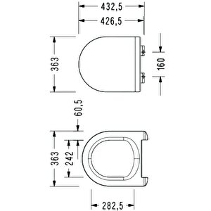 Serel Friendly Duvara Sıfır Klozet + Rezervuar + İç Takım + Blaze Slim Yavaş Kapanan Kapak 4'lü Set