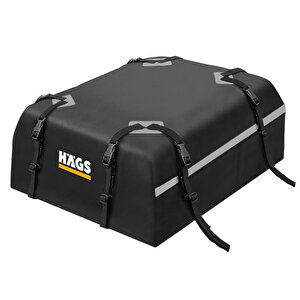 Haegs Araç Üstü Bagaj Çantası, Port Bagaj, Araç Üstü Tavan Çantası, Için (üst Rafı, Çıtası Olan Veya Olmayan) 415l (112 X 86 X 43cm) Siyah - Gri