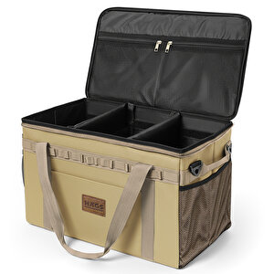 Haegs Araba Bagaj Organizer Çanta, Çok Amaçlı Termal Çanta,  Taktik, Yalıtımlı Soğutucu Yemek Taşıma Çantası, 45 Lt, Haki