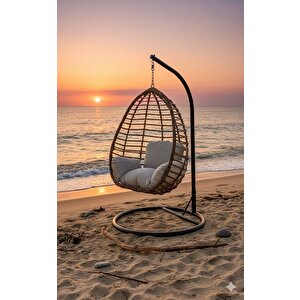 Liv Concept Rattan Tekli Bahçe Salıncağı - Konfor Serisi