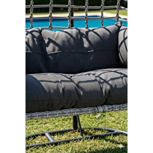Liv Concept Çift Kişilik Rattan Bahçe Salıncağı