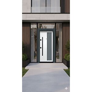 Çizgili Modern Tasarım Villa Kapısı - Yüksek Güvenlikli