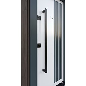 Çizgili Modern Tasarım Villa Kapısı - Yüksek Güvenlikli