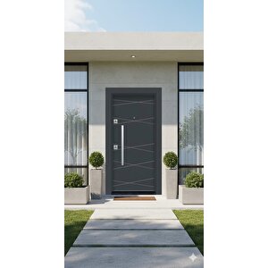 Liv Aksesuar Modern Antrasit Villa Çelik Kapı