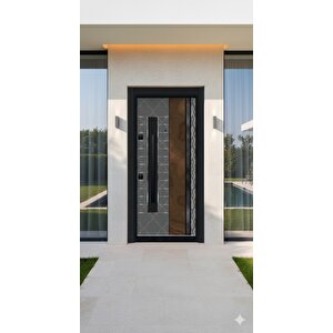 Lüks Villa Serisi – Antrasit Çelik Kapı