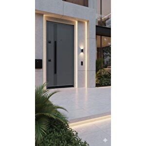 Antrasit Modern Villa Tipi Çelik Kapı