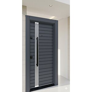 Antrasit Modern Çelik Villa Kapısı