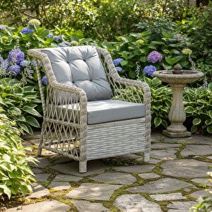 Natura Elite El Örmesi Doğal Rattan Bahçe Koltuğu