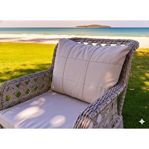 Liv Aksesuar Premium Rattan Bahçe Ve Balkon Koltuğu