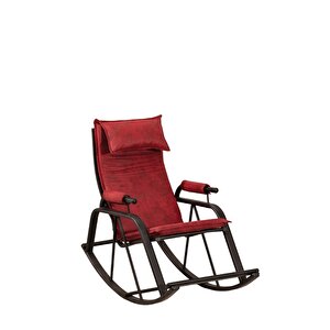 Keyi̇f Sallanir Sandalye Lumi̇s Garden Sallanan Sandalye, Metal Ayaklı Tv Koltuğu, Sallanır Dinlenme Koltuğu, Demonte Sallanan Berjer Bordo