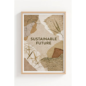 Doğal Yaşam Teması 3’lü Ahşap Çerçeveli Tablo Seti 50x70 cm