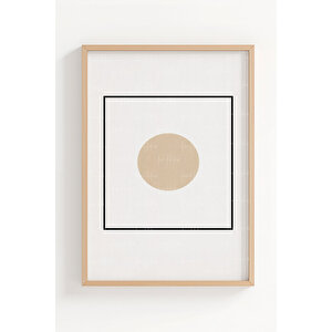 Geometrik Denge Minimal 3’lü Ahşap Çerçeveli Tablo Seti – Modern Duvar Dekoru 50x70 cm
