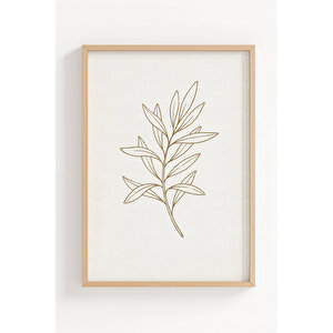 Modern Luxury Abstract Nature 3’lü Ahşap Çerçeveli Tablo Seti