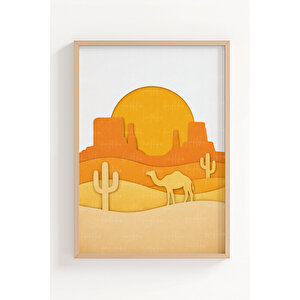 Doğa Manzaraları 3’lü Ahşap Çerçeveli Tablo Seti 21x30 cm