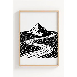 Zıt Dünyalar 3’lü Ahşap Çerçeveli Tablo Seti