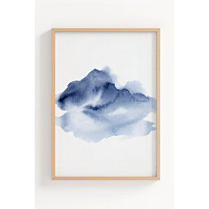 Modern Abstract Line Art 3’lü Ahşap Çerçeveli Tablo Seti 21x30 cm