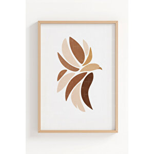 Doğadan İlhamlı Hayvan Figürleri 3’lü Ahşap Çerçeveli Tablo Seti – Minimal Duvar Dekoru 21x30 cm