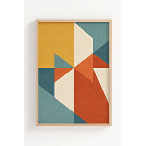 Modern Eclectic Design 3’lü Ahşap Çerçeveli Tablo Seti 50x70 cm