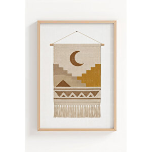 Minimal Doğa & Dokular 3’lü Ahşap Çerçeveli Tablo Seti 21x30 cm