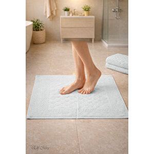 3’lü Banyo Ayak Havlusu Seti %100 Pamuk Damatouch Açık Gri