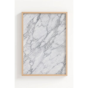 Luxury Marble Abstract 3’lü Ahşap Çerçeveli Tablo Seti 50x70 cm