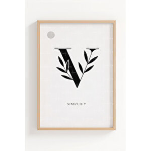 Minimal İlham 3’lü Ahşap Çerçeveli Tablo Seti - Modern Sade Duvar Dekoru 50x70 cm