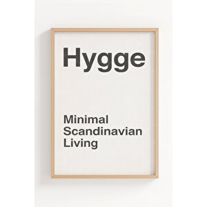 Hygge Minimal Scandinavian 3’lü Ahşap Çerçeveli Tablo Seti 50x70 cm