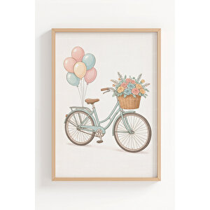 Paris Pastel Romantic 3’lü Ahşap Çerçeveli Tablo Seti