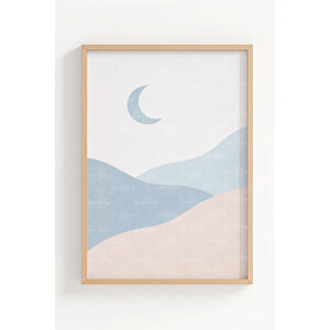 Soft Doğa Kompozisyonu 3’lü Ahşap Çerçeveli Tablo Seti