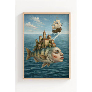 Rüya Ve Bilinçaltı 3’lü Ahşap Çerçeveli Tablo Seti