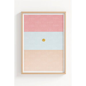 Minimal Formlar & Botanik Çizgiler 3’lü Ahşap Çerçeveli Tablo Seti - Modern Duvar Dekoru