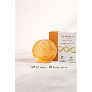 Kolajen Özlü El Yapımı Doğal Oval Sabun - 100 Gr