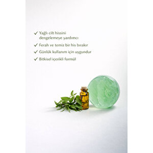 Çay Ağacı Yağlı El Yapımı Doğal Oval Sabun - 100 Gr