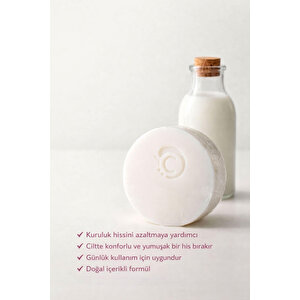 Eşek Sütlü El Yapımı Doğal Oval Sabun - 100 Gr