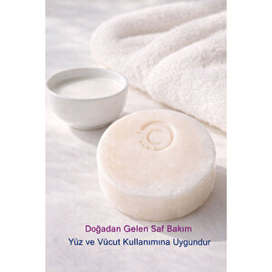 Eşek Sütlü El Yapımı Doğal Oval Sabun - 100 Gr