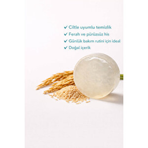 Pirinç Kepeği Özlü El Yapımı Doğal Oval Sabun - 100 Gr